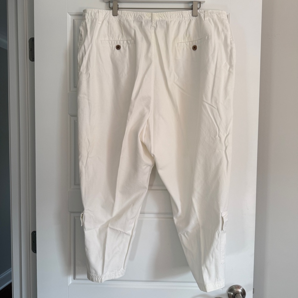 Women’s Caribbean Joe White Pants - Picture 2 of 2